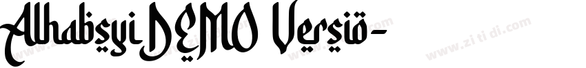 Alhabsyi DEMO Versio字体转换
